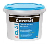 Гидроизоляционная мастика Ceresit  CL51, 15кг